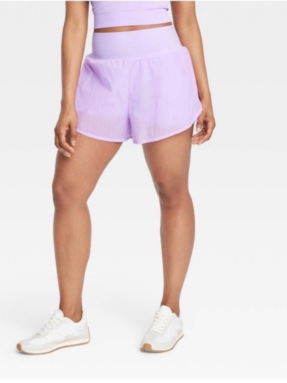 all in motion Lavender High-Waist Athletic Shorts